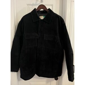 WearGuard Black Leather Work Chore Jacket